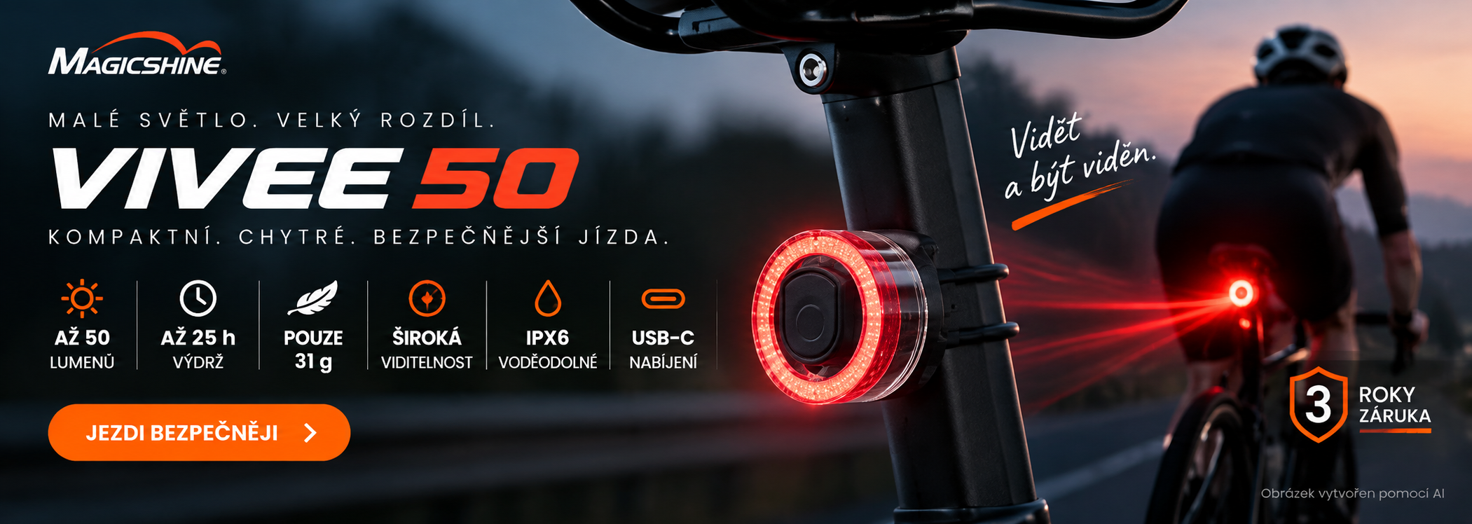 Magicshine Vivee 50 nové zadní světlo v nabídce